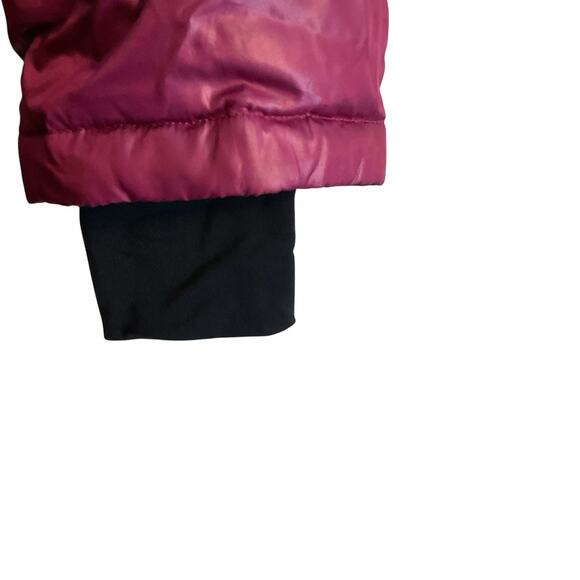 Lolë Women's Hooded Down Puffer Coat - XS (2-4) - Red Burgundy Full Zip Fitted - Picture 9 of 16